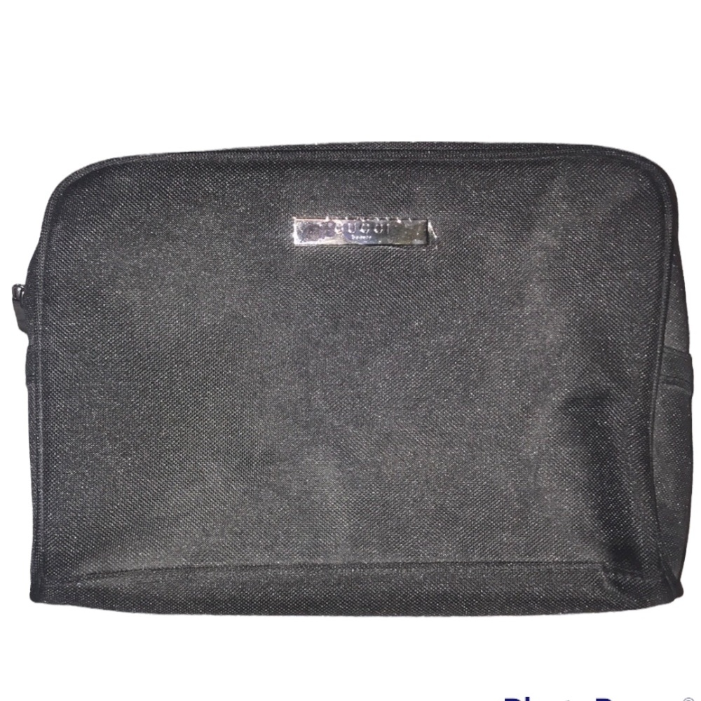 Sold! Gucci  Beauty Toiletry Cosmetic Black Bag